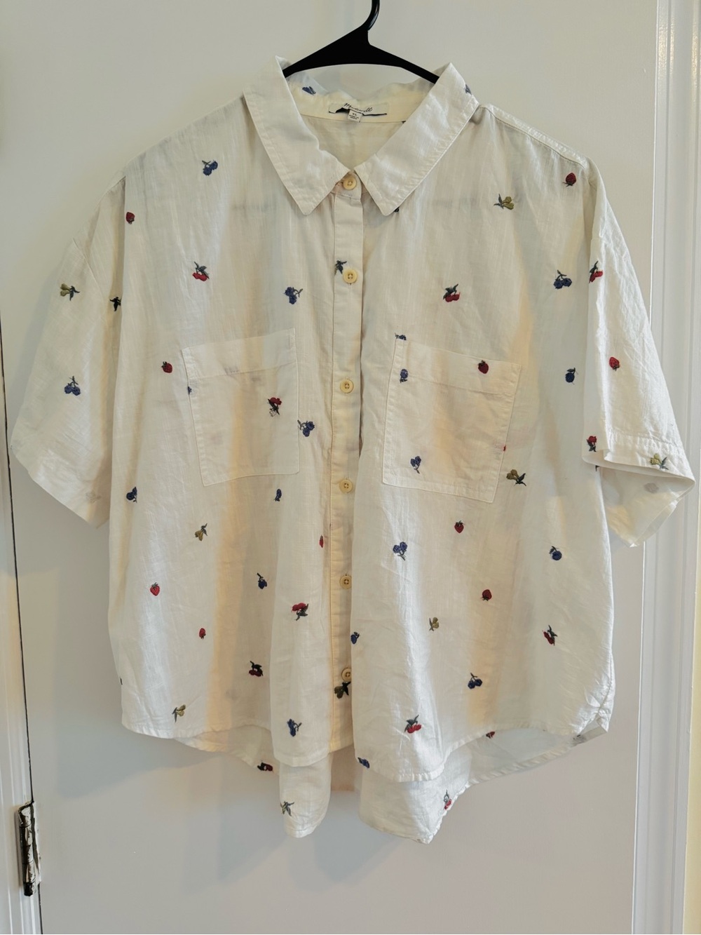 Madewell Berries Button Front Shirt